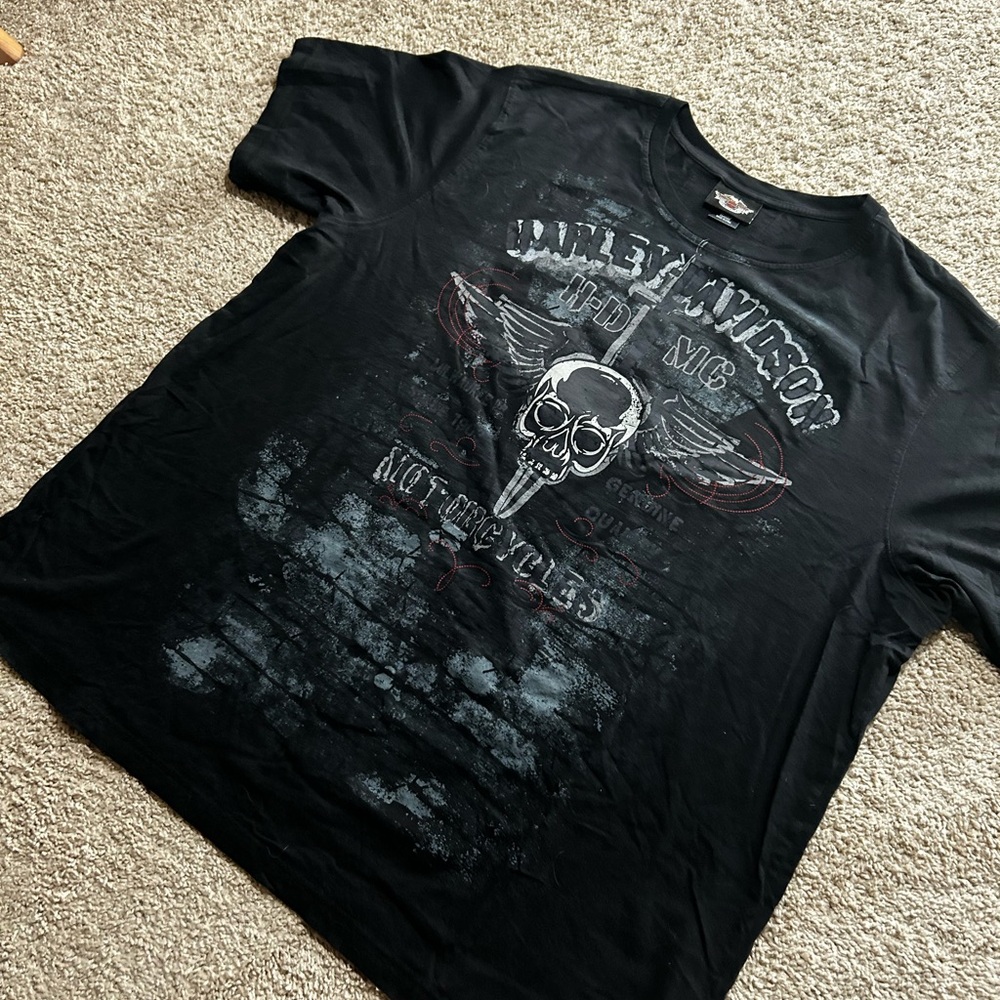 Vintage 90s Y2K style Harley Davidson Barbed wire tee